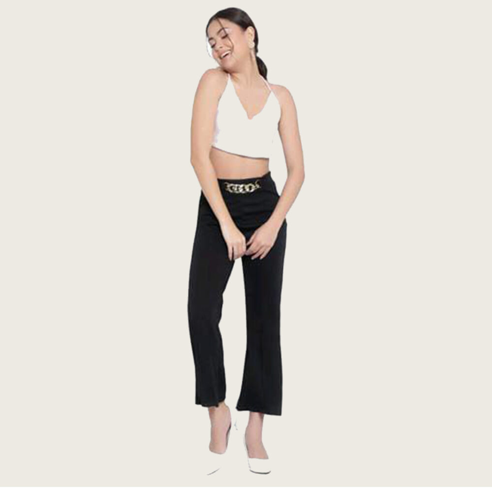 Women Regular Fit Cotton lycra Trousers